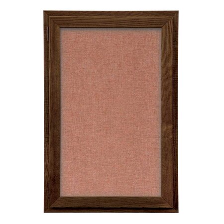 United Visual Products Outdoor Enclosed Combo Board, 42"x32", Satin Frame/Green & Cork UVCB4232OD-GREEN-CORK